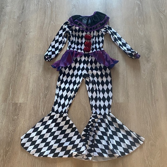 Spirit Carnival Clown Kids Costume - Black, White, and Red - Picture 4 of 6